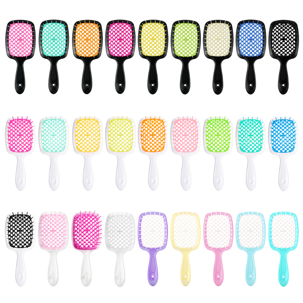 Multi Color Smoothing Hairbrush Detangling Hair Brush